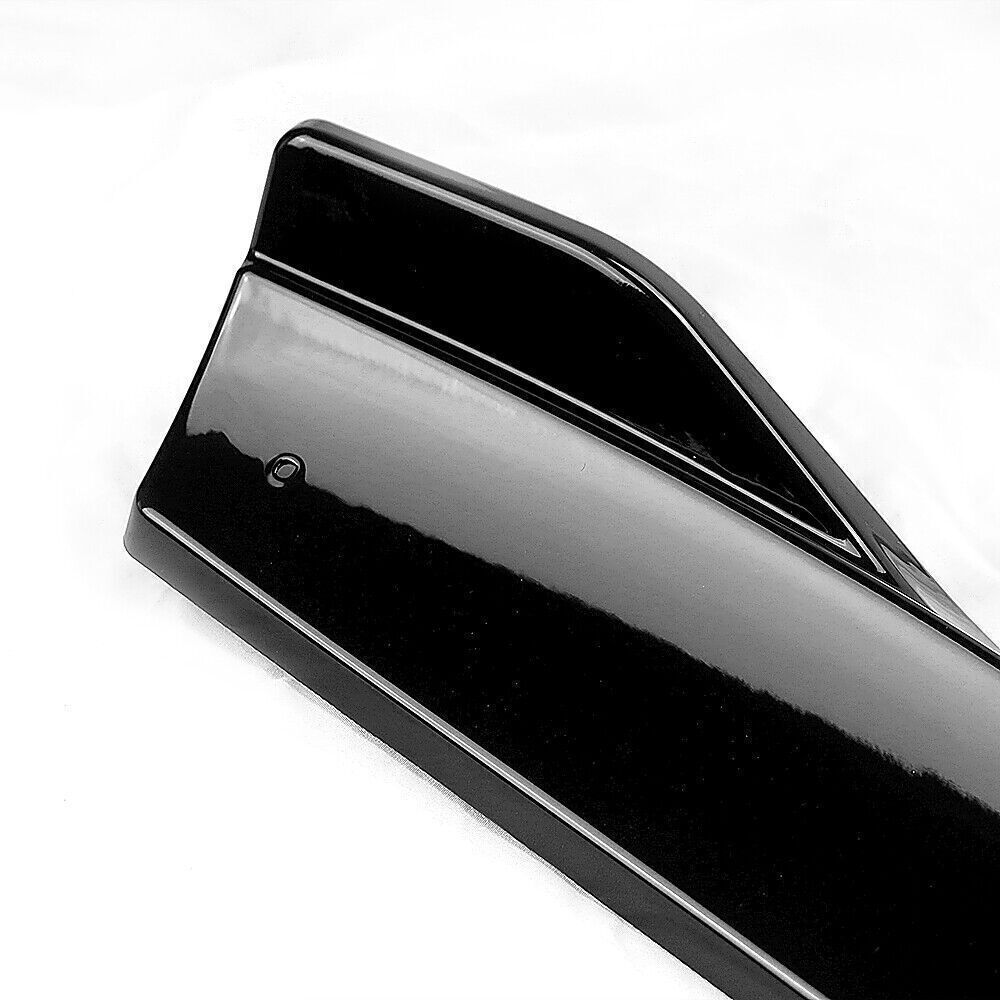 Car Front Bumper Lip Spoiler For Mercedes W117 C117 CLA45 2017-2018 Gloss Black