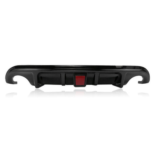 1Pc Gloss Black Rear Bumper Diffuser Lip For Infiniti Q50 2014-2017 W/Light New