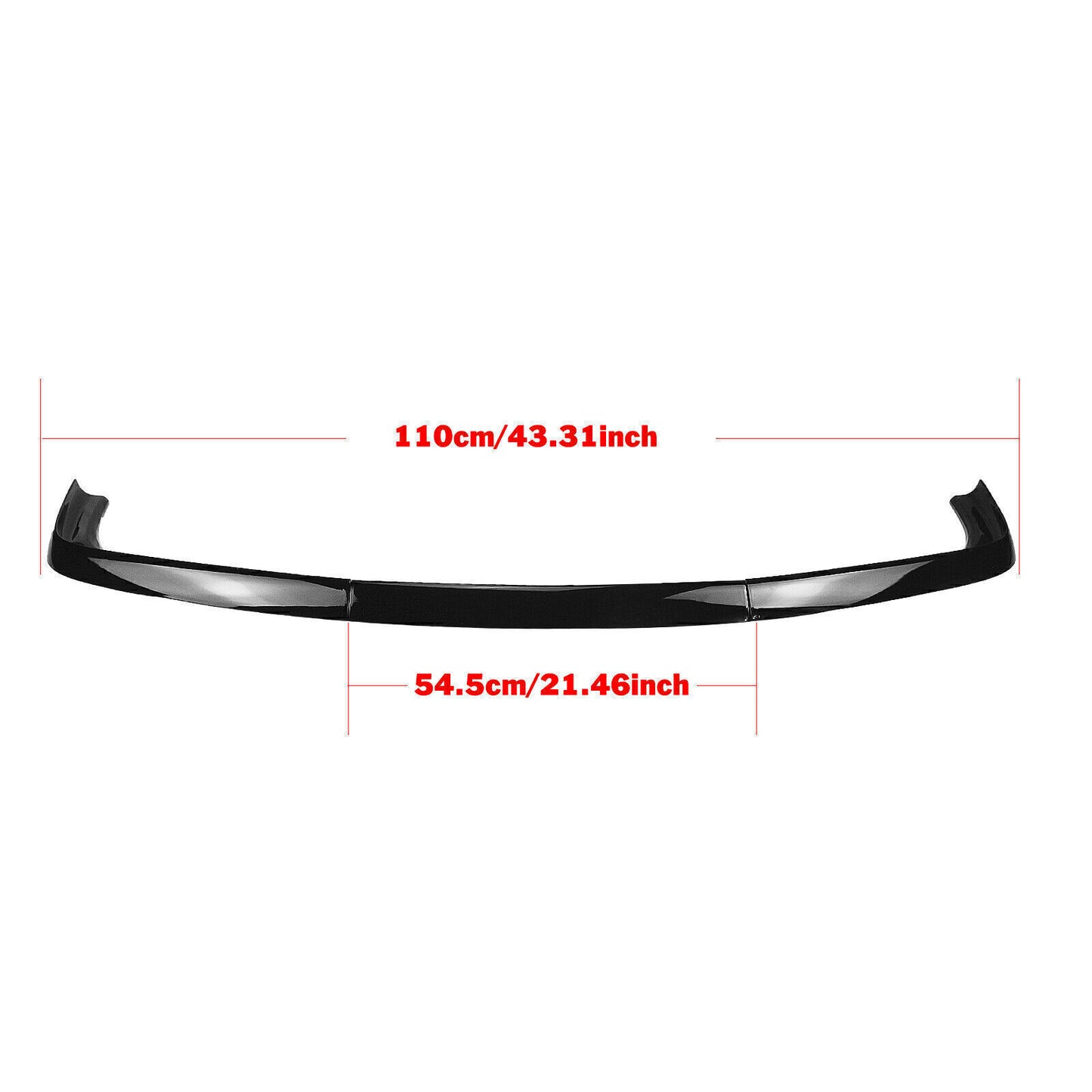 1Set Gloss Black Car Front Bumper Spoiler Splitter For BMW E36 M3 1992 1993-1998