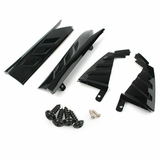 1Set Black Car Rear Bumper Side Cover Trim Kit For Honda Accord 10th 2018-2020