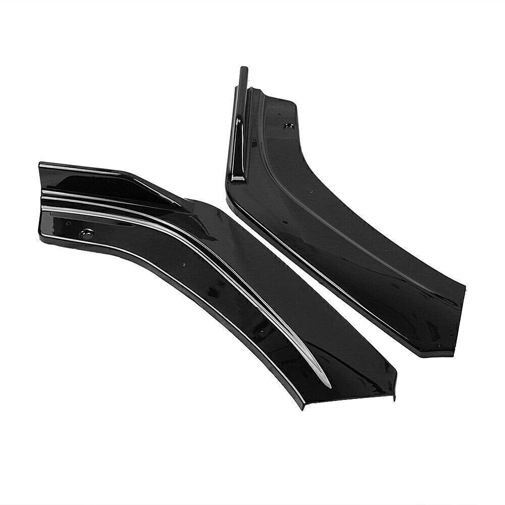 Gloss Black Car Front Bumper Spoiler Splitter Lip For Honda Civic 2016 2017-2020