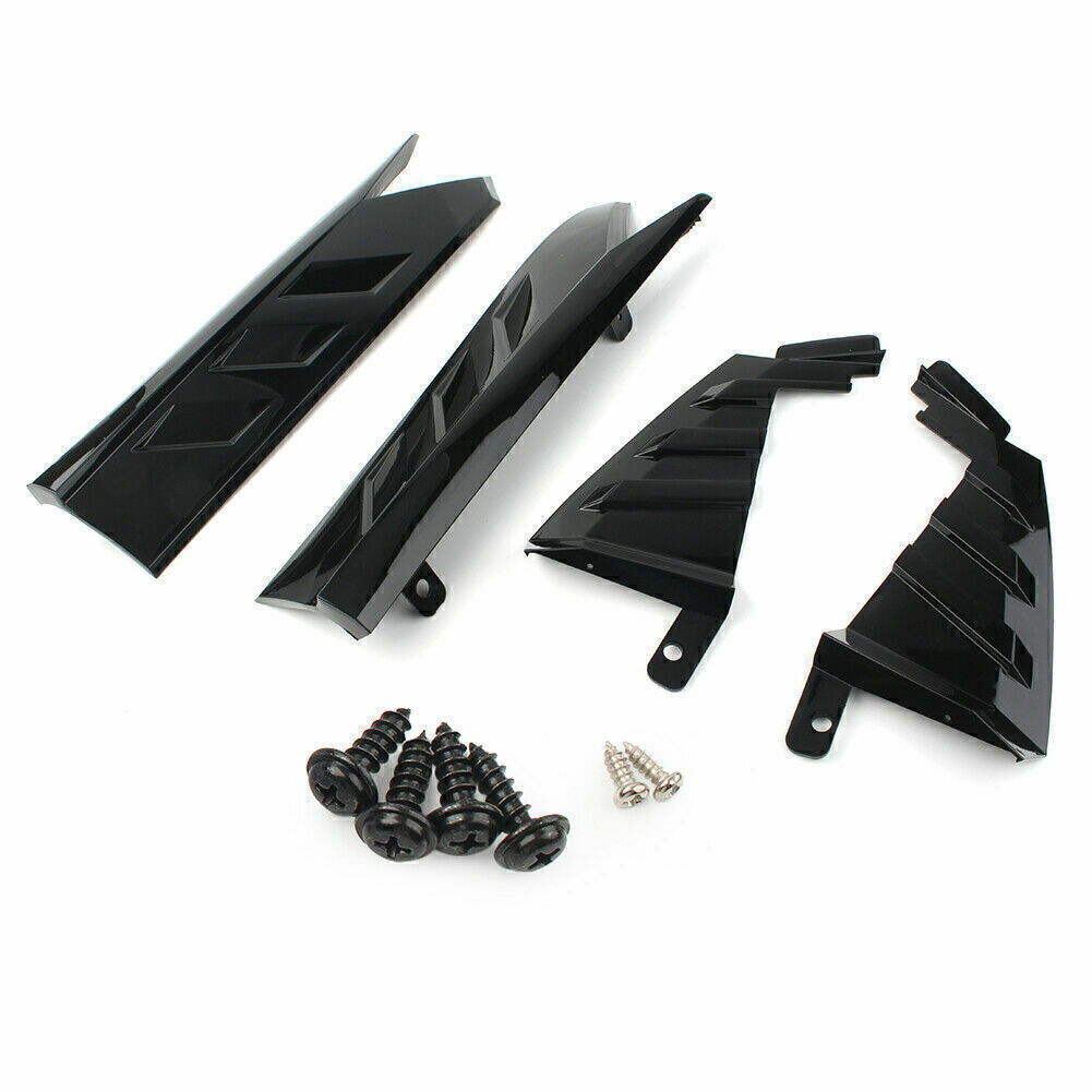 1Set Rear Diffuser+Exhaust Pipe+Black Side Cover Trim Lip For Honda Accord 18-21