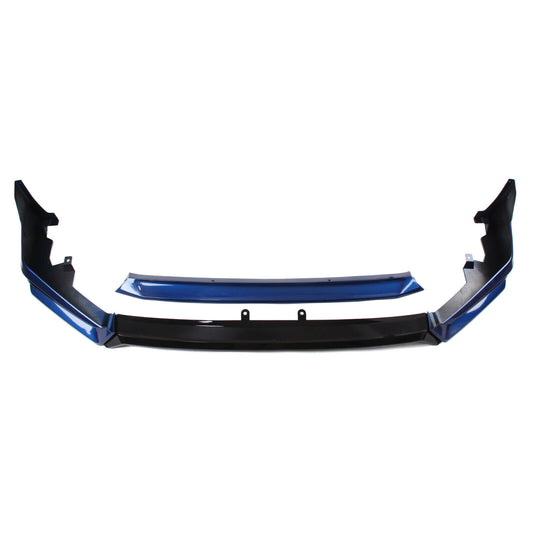Car Front Bumper Spoiler Lip Side Cover Blue For Honda Civic 11th All 2022-2024