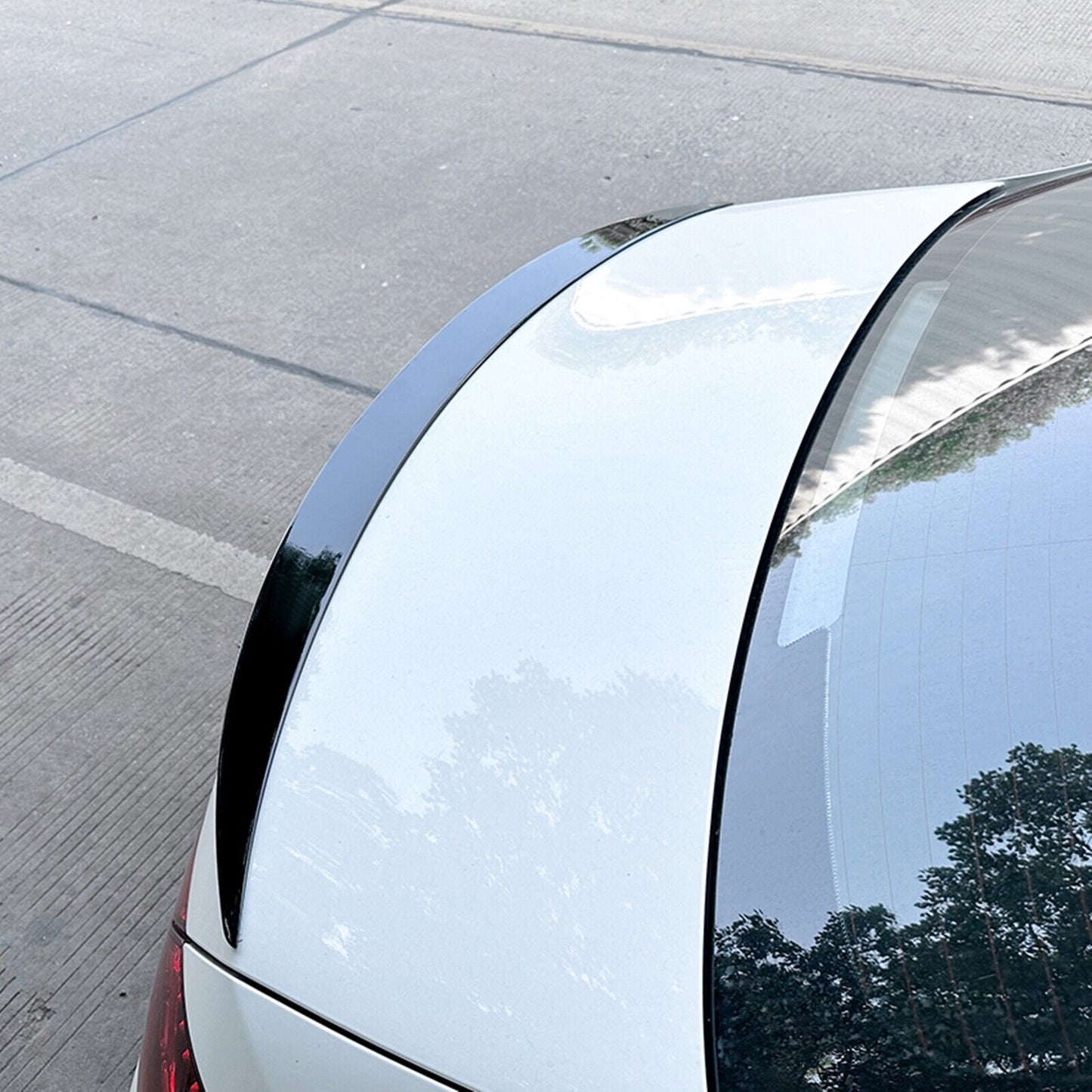 Car Rear Trunk Spoiler Wing For Benz C Class W206 C300 AMG Sedan 2021-2023 Black