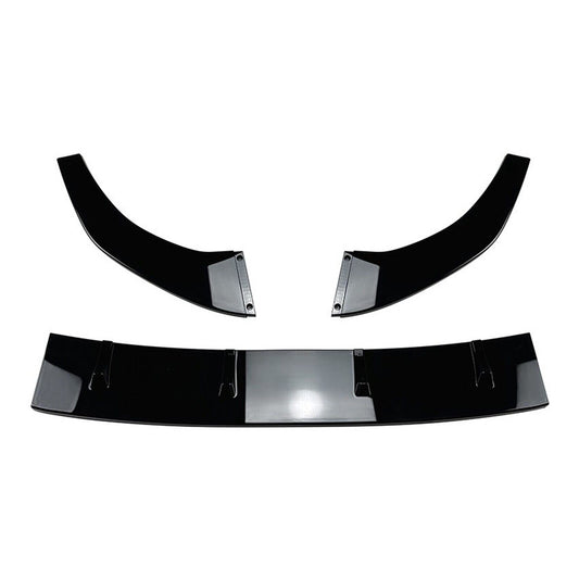 Front Bumper Spoiler Lip For Volkswagen VW Polo MK6 GTI 5Dr Hatchback 19-22 BLK