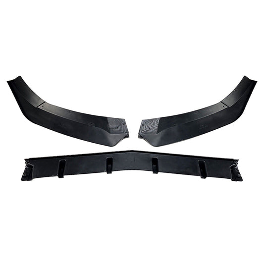 3Pcs Front Bumper Spoiler Lip For Benz E Class Coupe C207 2013-2016 AMG Black
