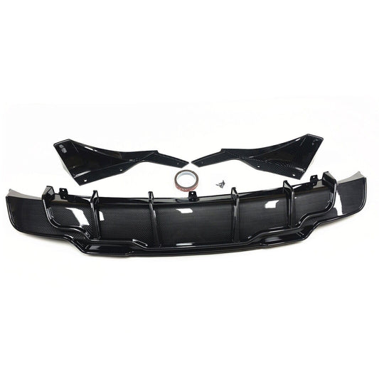 Carbon Fiber Rear Lip Bumper Diffuser Body Kit For Tesla Model 3 Sedan 2017-2023