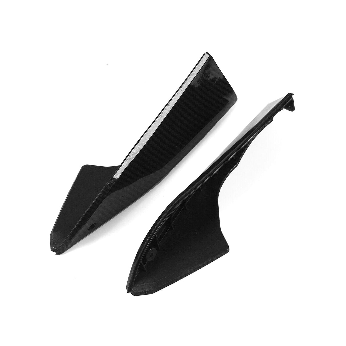 1Set Front Bumper Spoiler Lip Kit For Chevy Camaro 2016-2022 Carbon Fiber Look