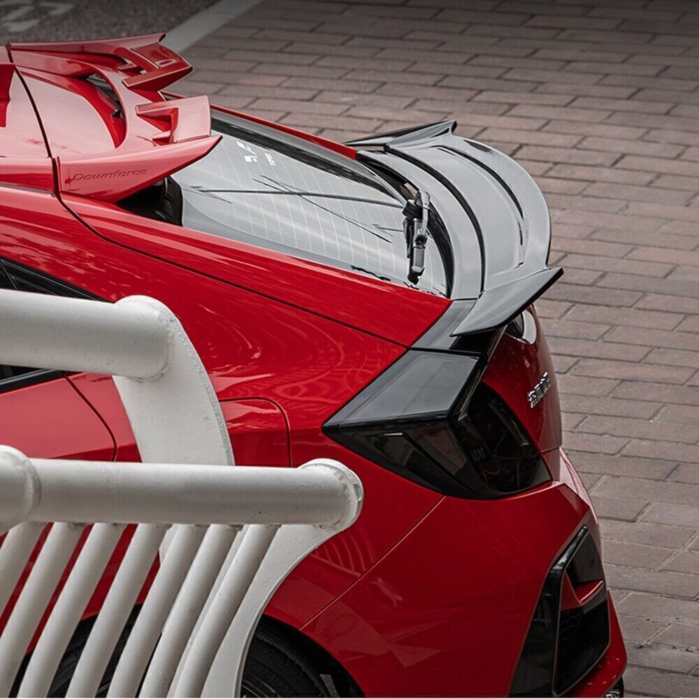 Gloss BLK Rear Trunk Spoiler Wing Lip For Honda 10th Gen Civic FK4 FK7 2017-2021