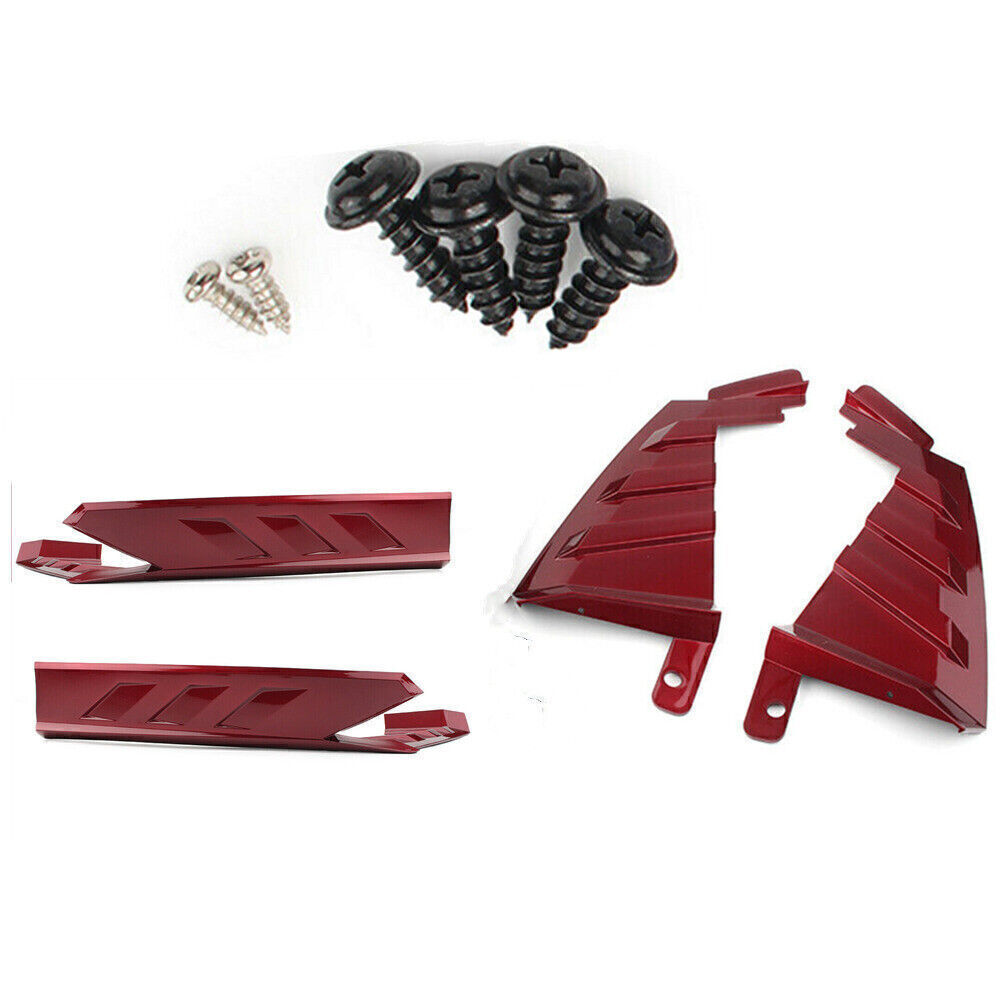 Red Car Rear Bumper Side Cover Trim Kit Set For Honda Accord 10th 2018-2020 New
