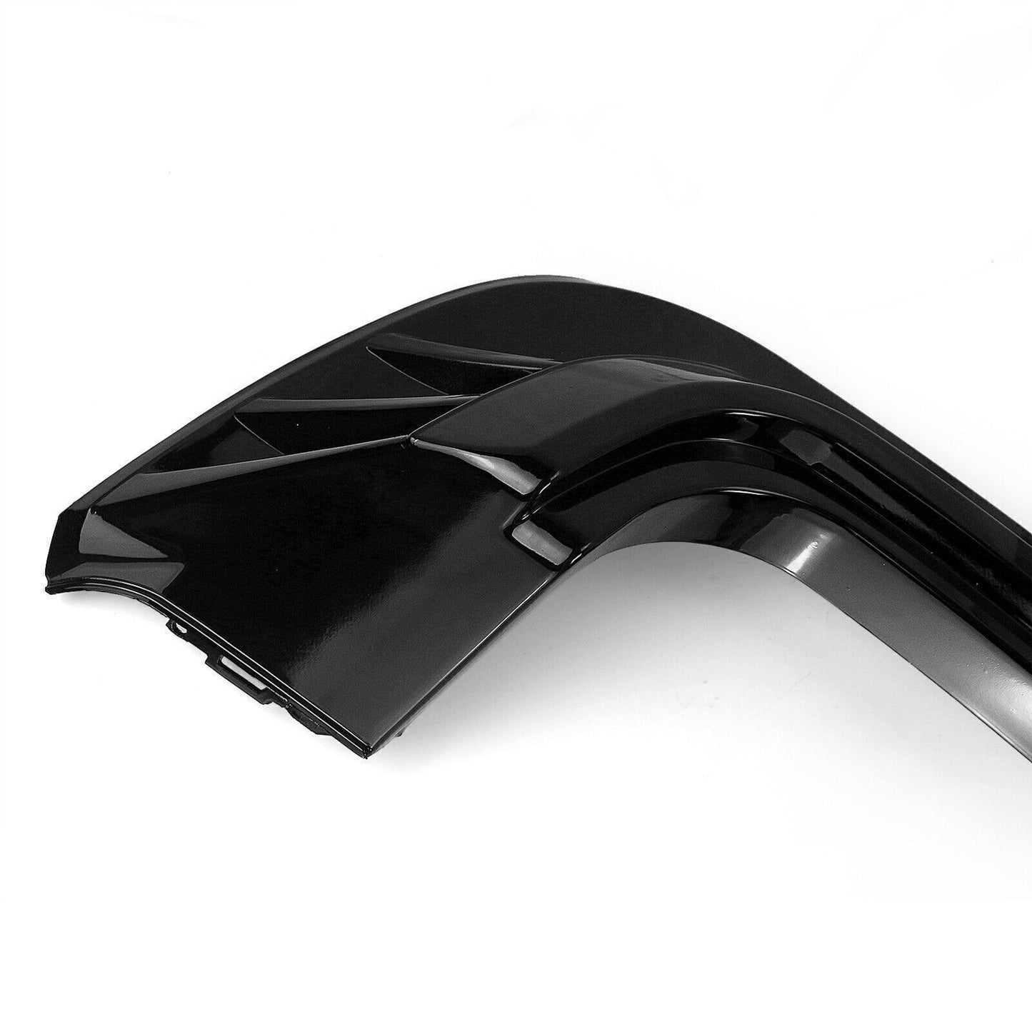 Glossy Black Car Rear Bumper Protector Diffuser For Audi A3 Hatchback 2017-2020