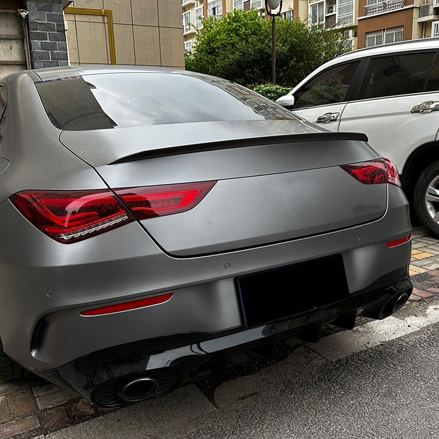 Rear Trunk Spoiler Lip Wing For Benz CLA Class C118 AMG 2020 2021-2023 Carbon Fiber