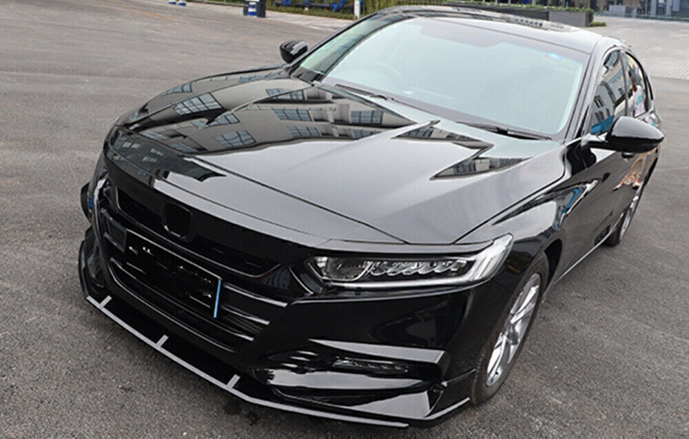 Front Bumper Spoiler Fog Light Side Cover Black For Honda Accord 10th 2018-2020