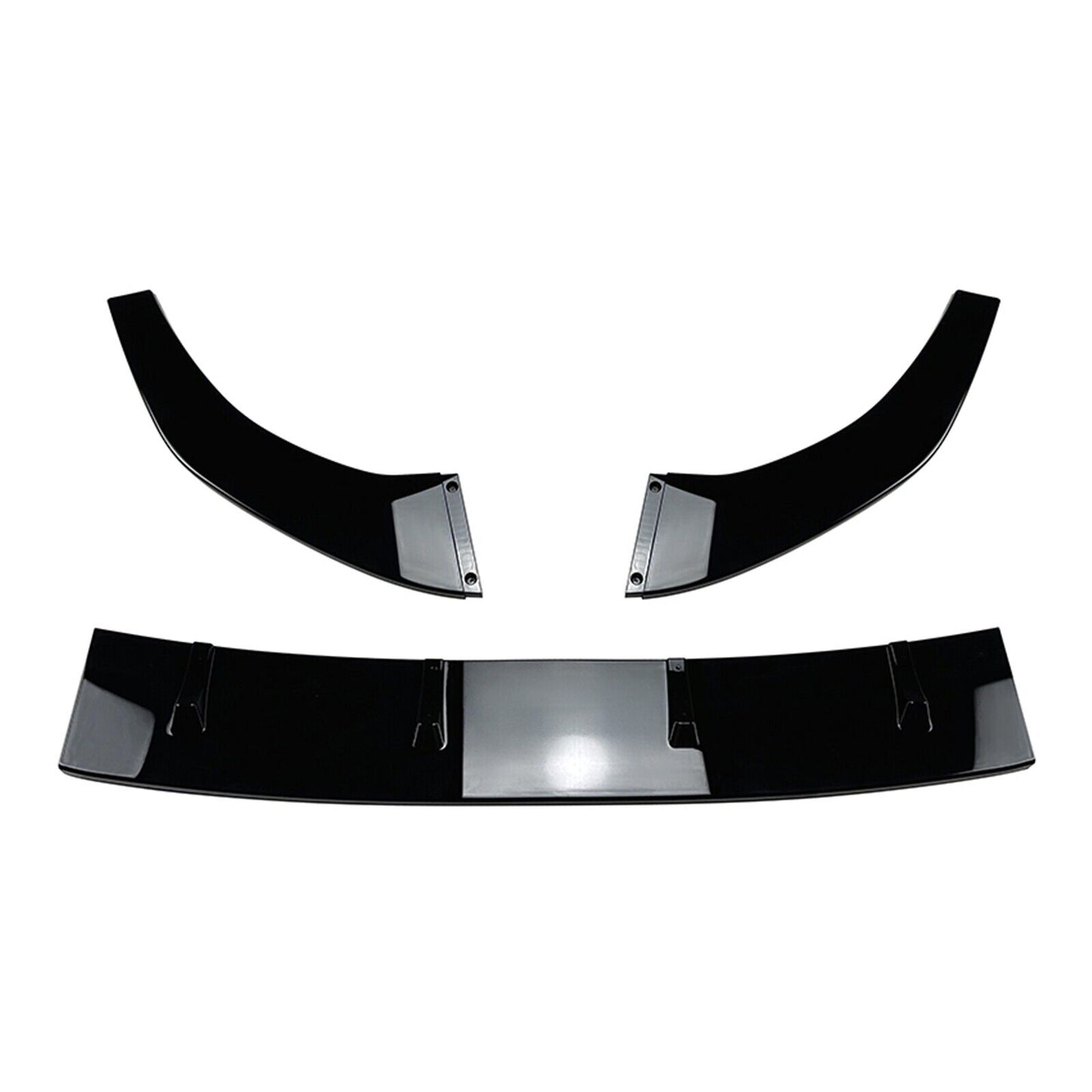 Front Bumper Spoiler Lip Kit For Volkswagen Golf 7 MK7 GTI R Rline 2013-16 Black
