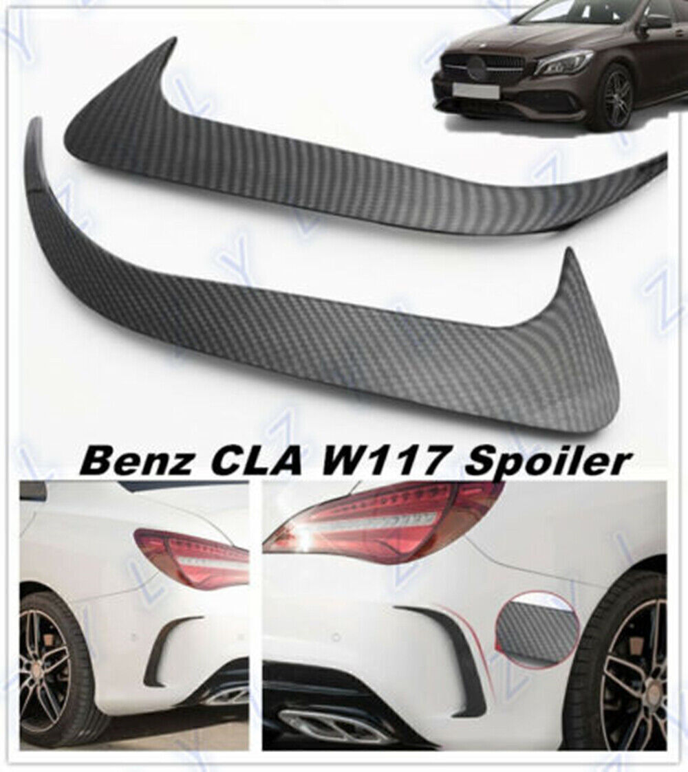 Black Canard Air Vent Cover Trim For Benz CLA250/200 W117 CLA45 Carbon Fiber