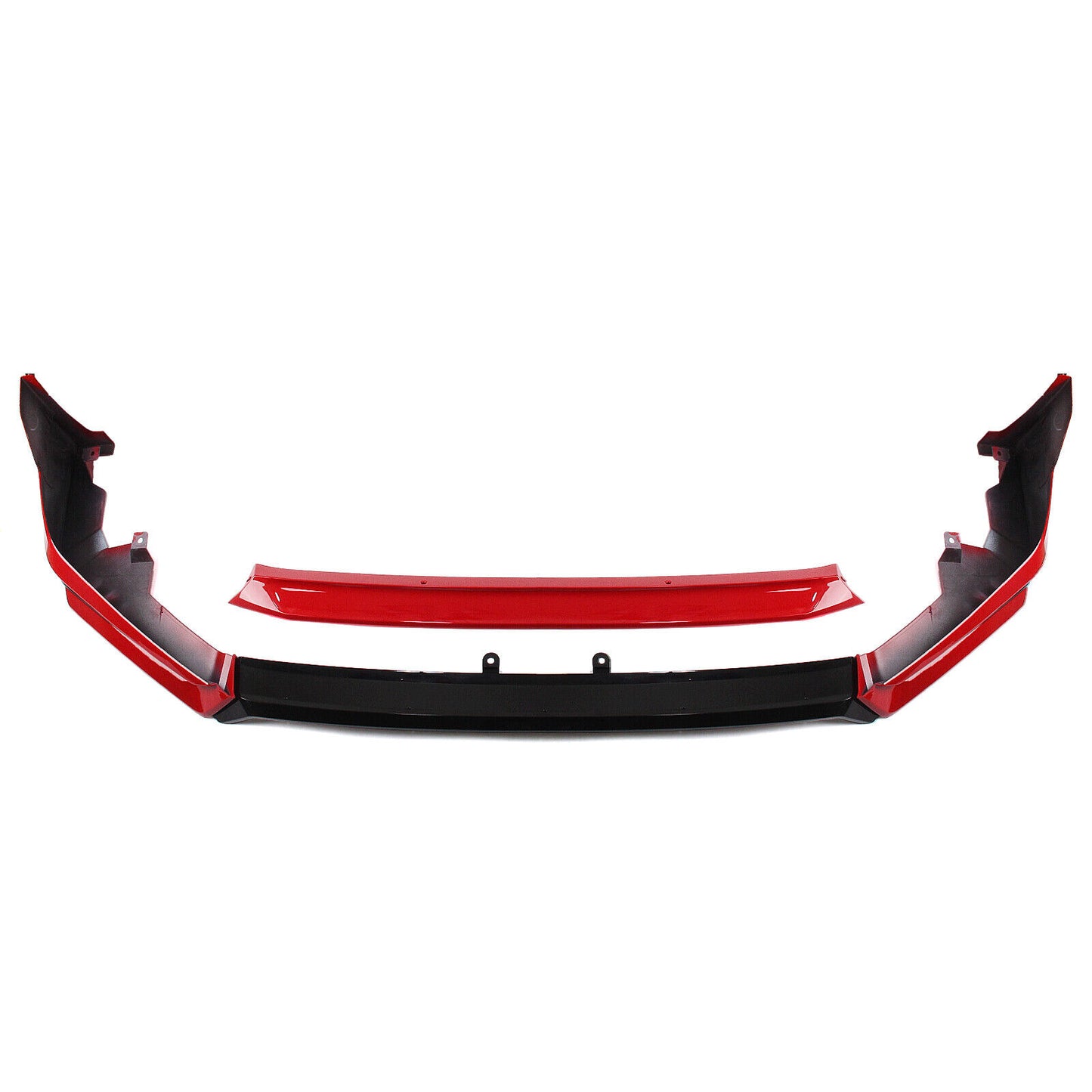 Car Front Bumper Spoiler Lip Side Cover Red For Honda Civic 11th 2022-2024 YOFER
