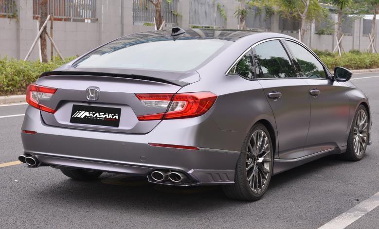 Car Rear Bumper Lip Surround Molding Trim Cover For Honda Accord 2018-2020 Gray