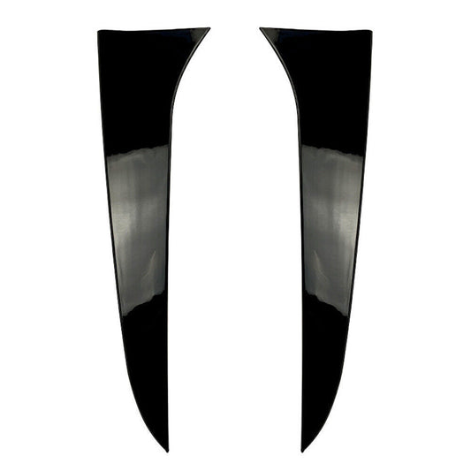 Rear Window Side Spoiler Canard Splitter Trim Kit For BMW X1 E84 2009-2015 Black
