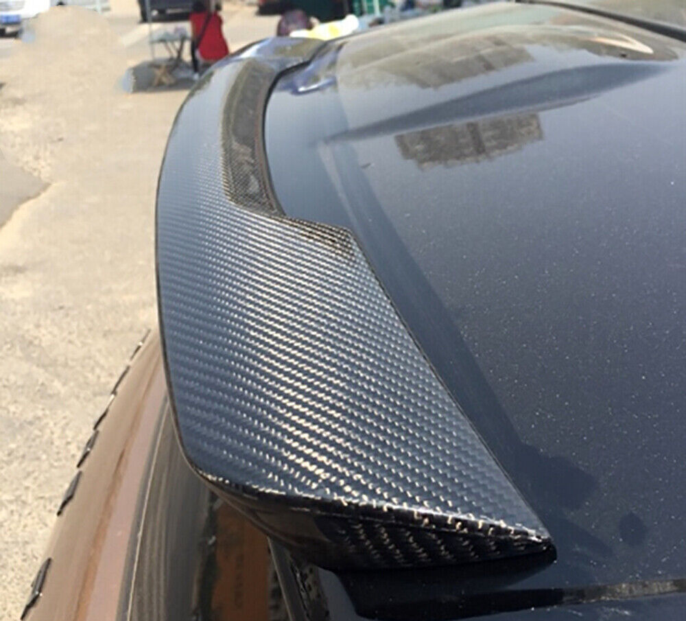 1x Carbon Fiber Rear Spoiler Roof Wing For Land Rover Range Rover Evoque 2012-15