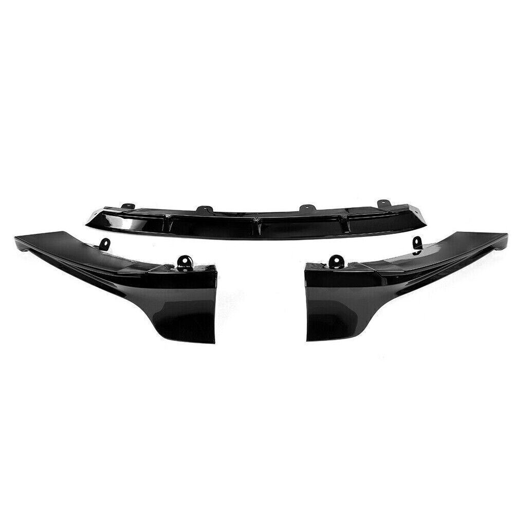 Black Front Car Bumper Spoiler Splitter Kit For Honda Accord 10th Gen 2018-2020