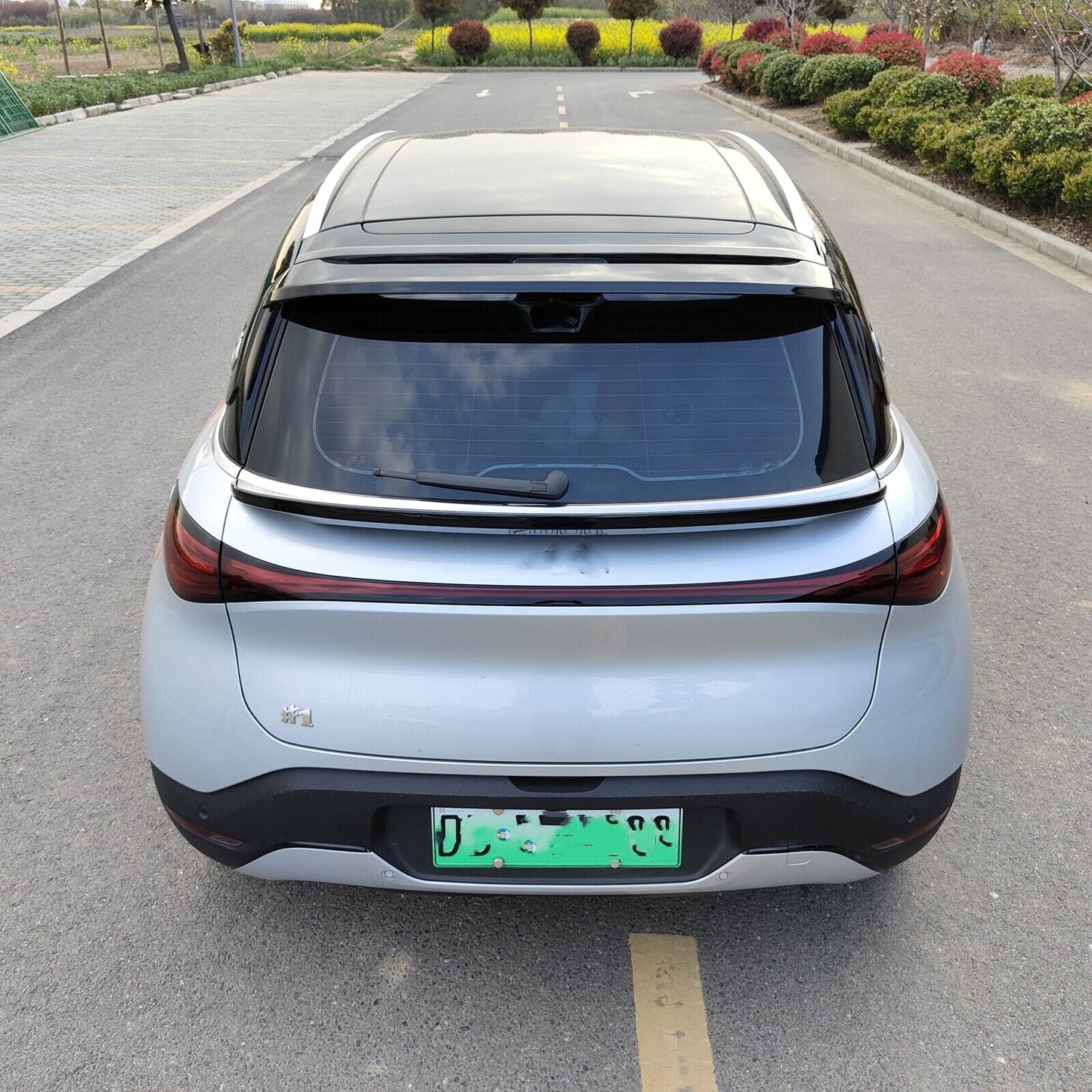 Rear Trunk Spoiler Wing Roof Lid For Benz Smart Fortwo 2022-23 Carbon Fiber Look