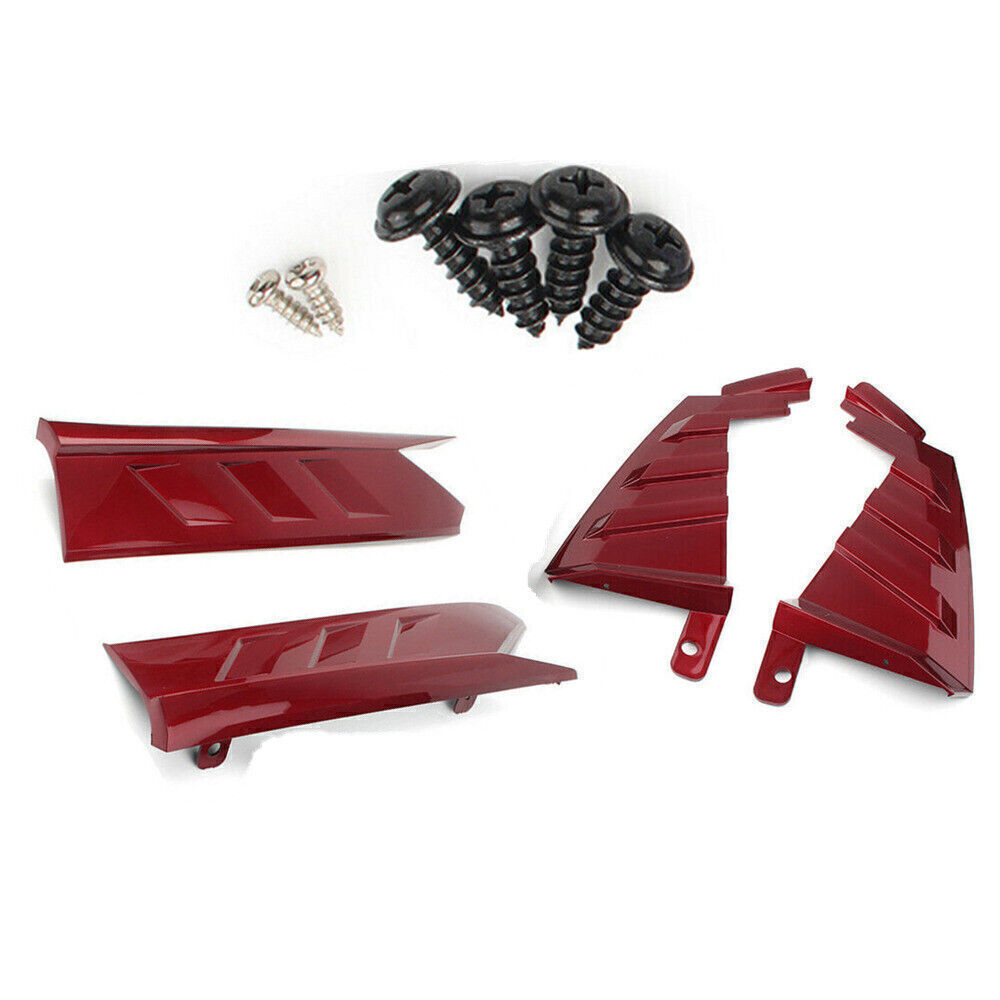 Red Car Rear Bumper Side Cover Trim Kit Set For Honda Accord 10th 2018-2020 New