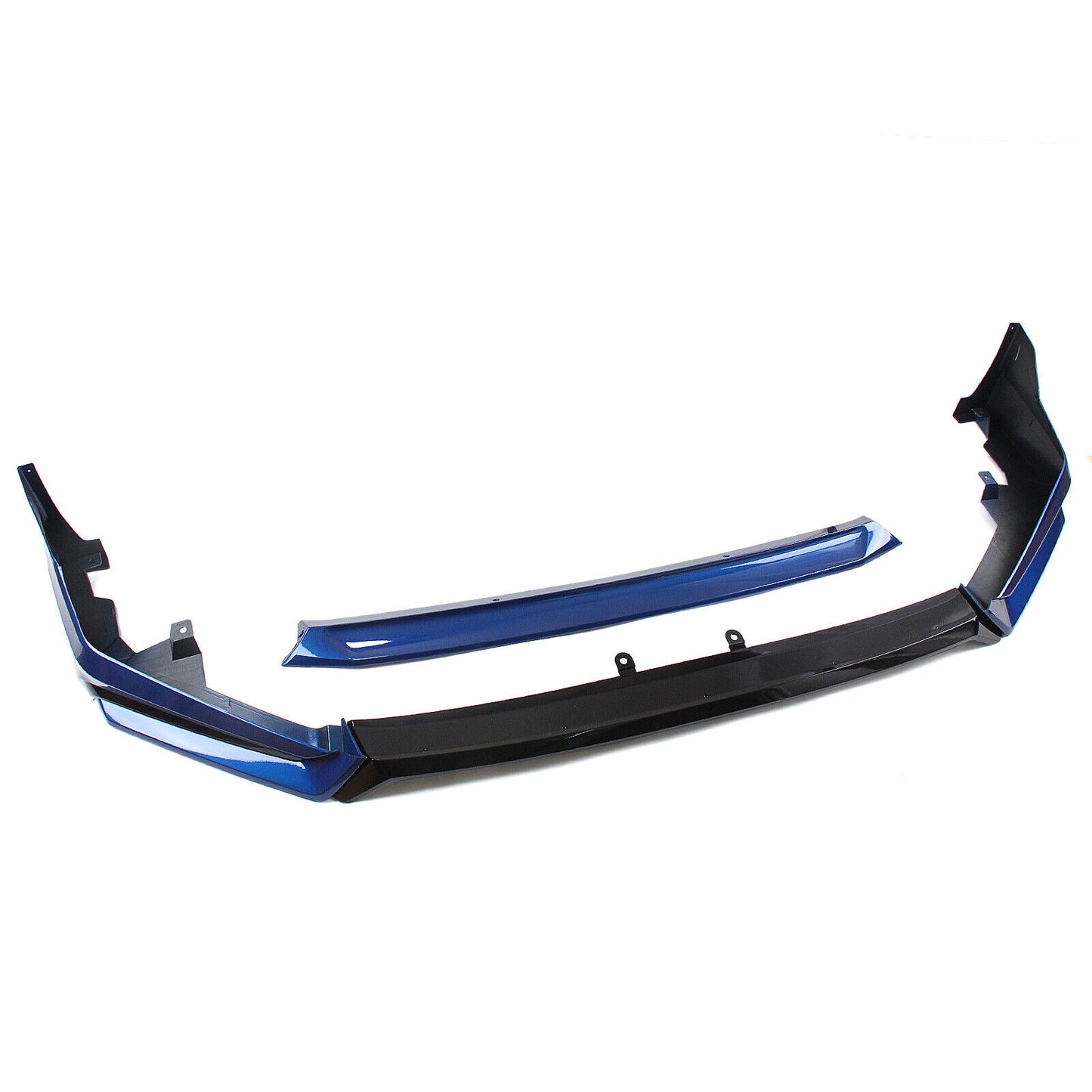 Car Front Bumper Spoiler Lip Side Cover Blue For Honda Civic 11th All 2022-2024
