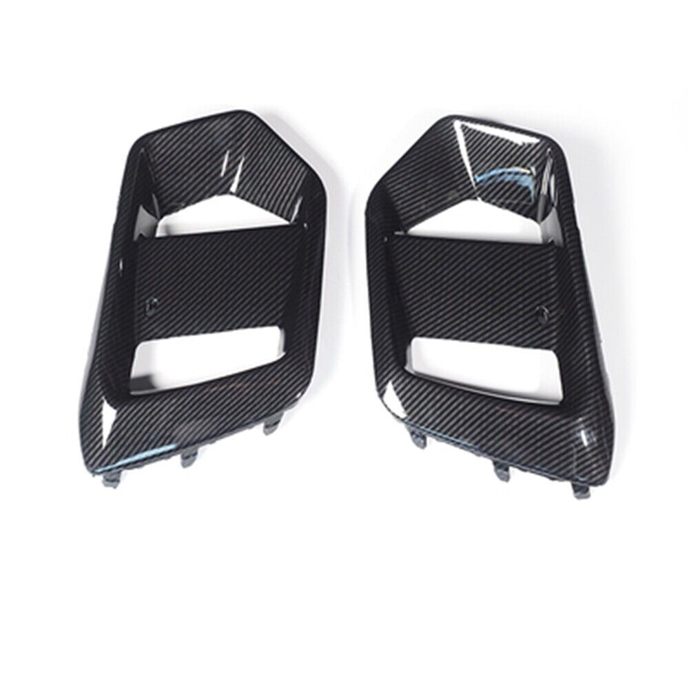 2x Car Front Fog Light Cover Carbon Fiber Look For Ford Focus RS 2015 2016-2018