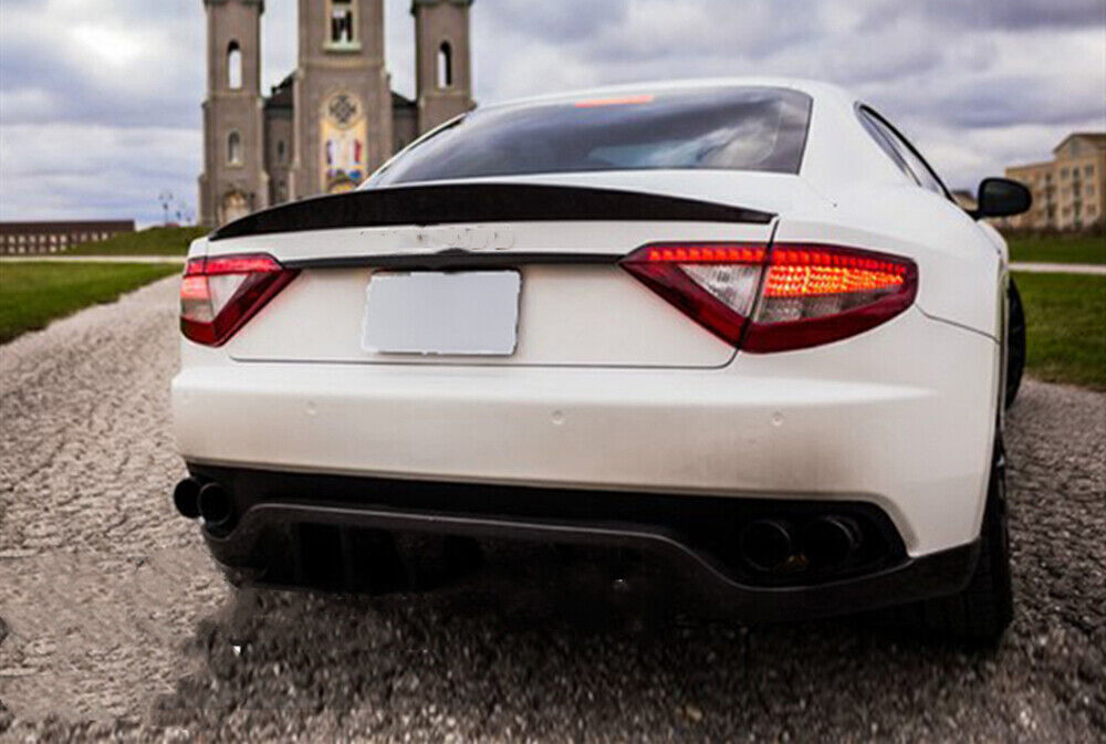 Carbon Fiber Rear Trunk Spoiler For Maserati Gran Turismo Coupe 2007-13 GT Style