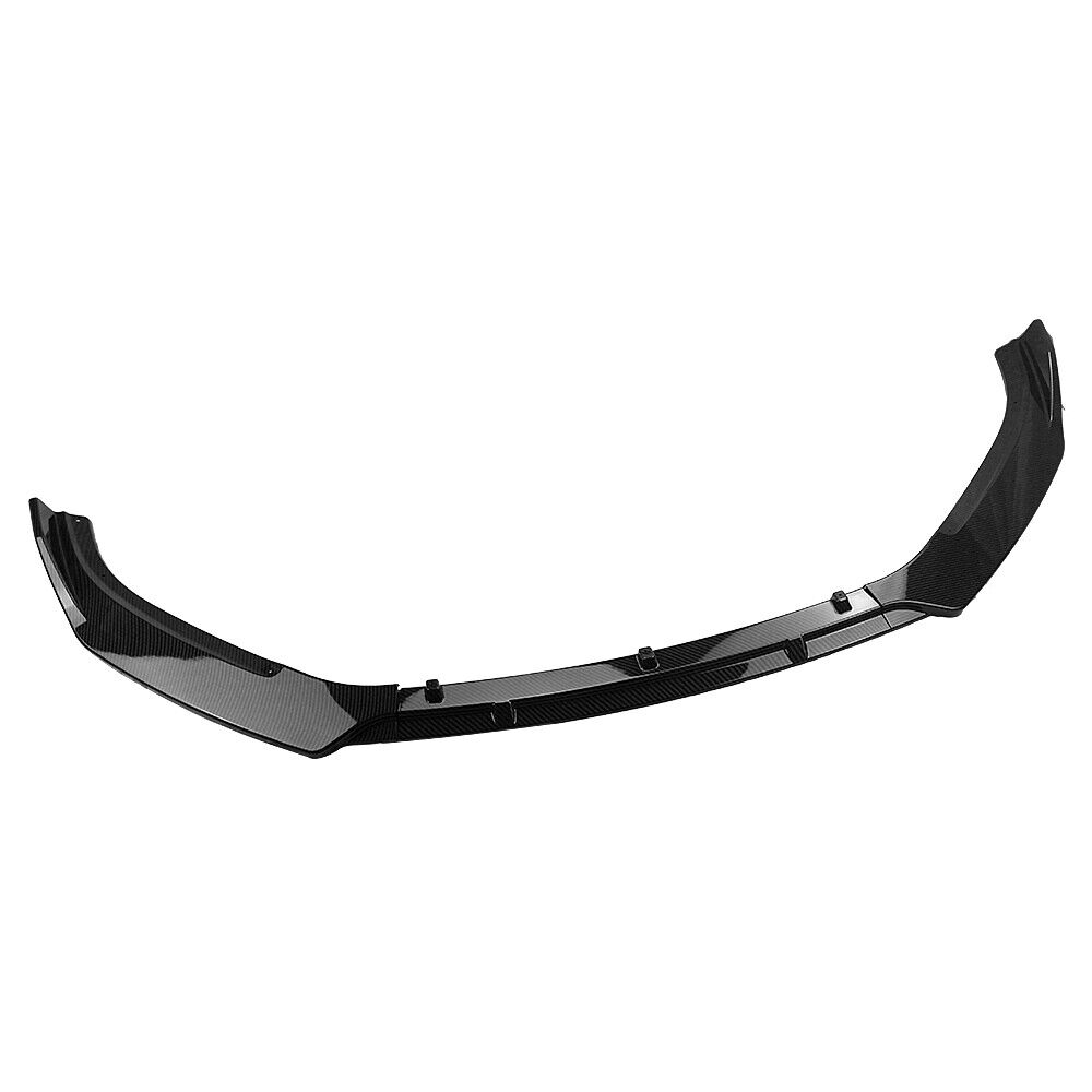 Carbon Look Front Bumper Spoiler Splitter Lip For Mazda 3 Axela Sedan 2014-2018