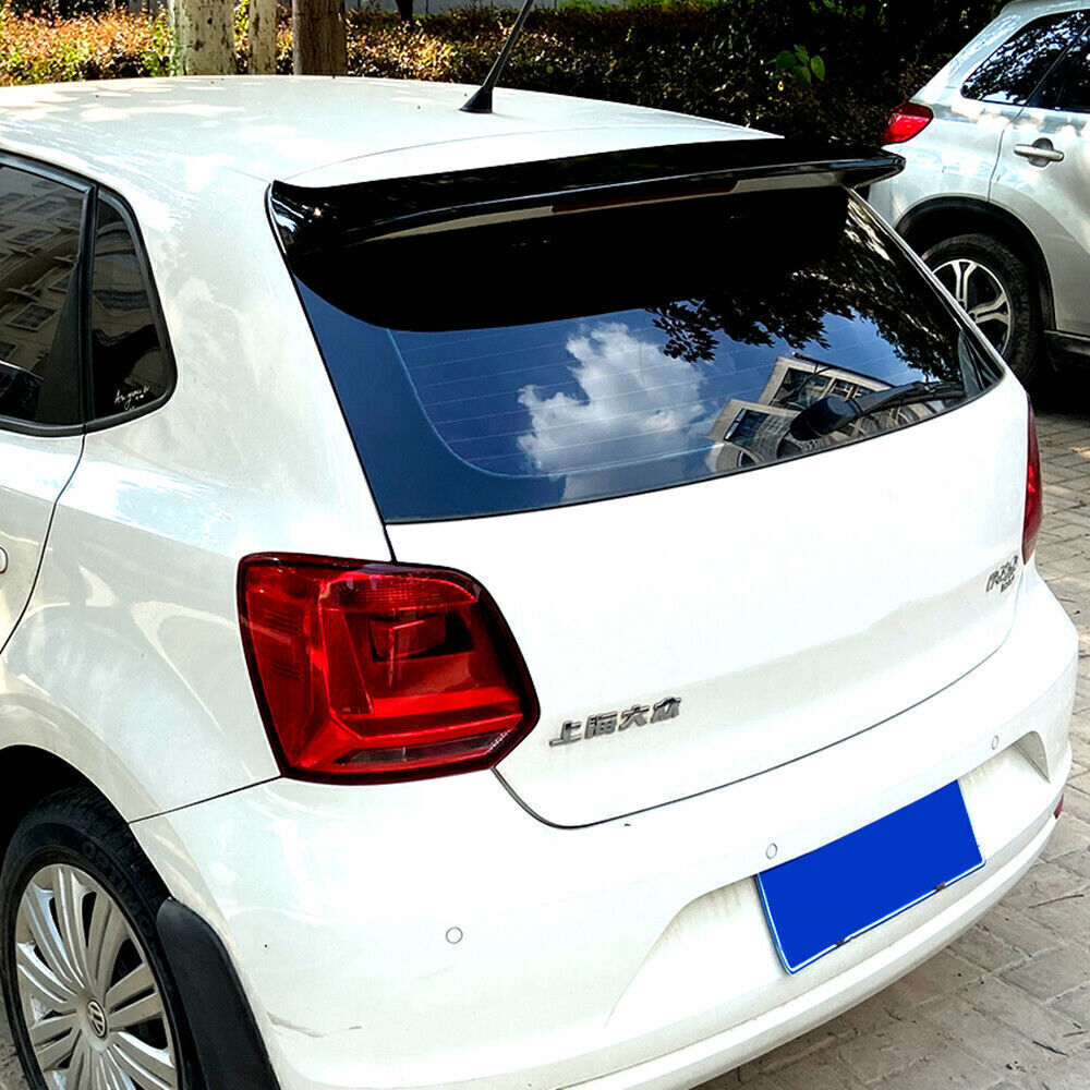 Gloss Black Car Rear Trunk Wing Lip Spoiler Wing For VW POLO 2011 2012 2013-2018