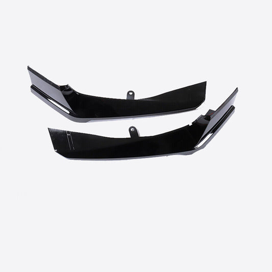 1Pair Black Front Bumper Side Cover Trim Molding Kit For Honda Accord 2018-2020