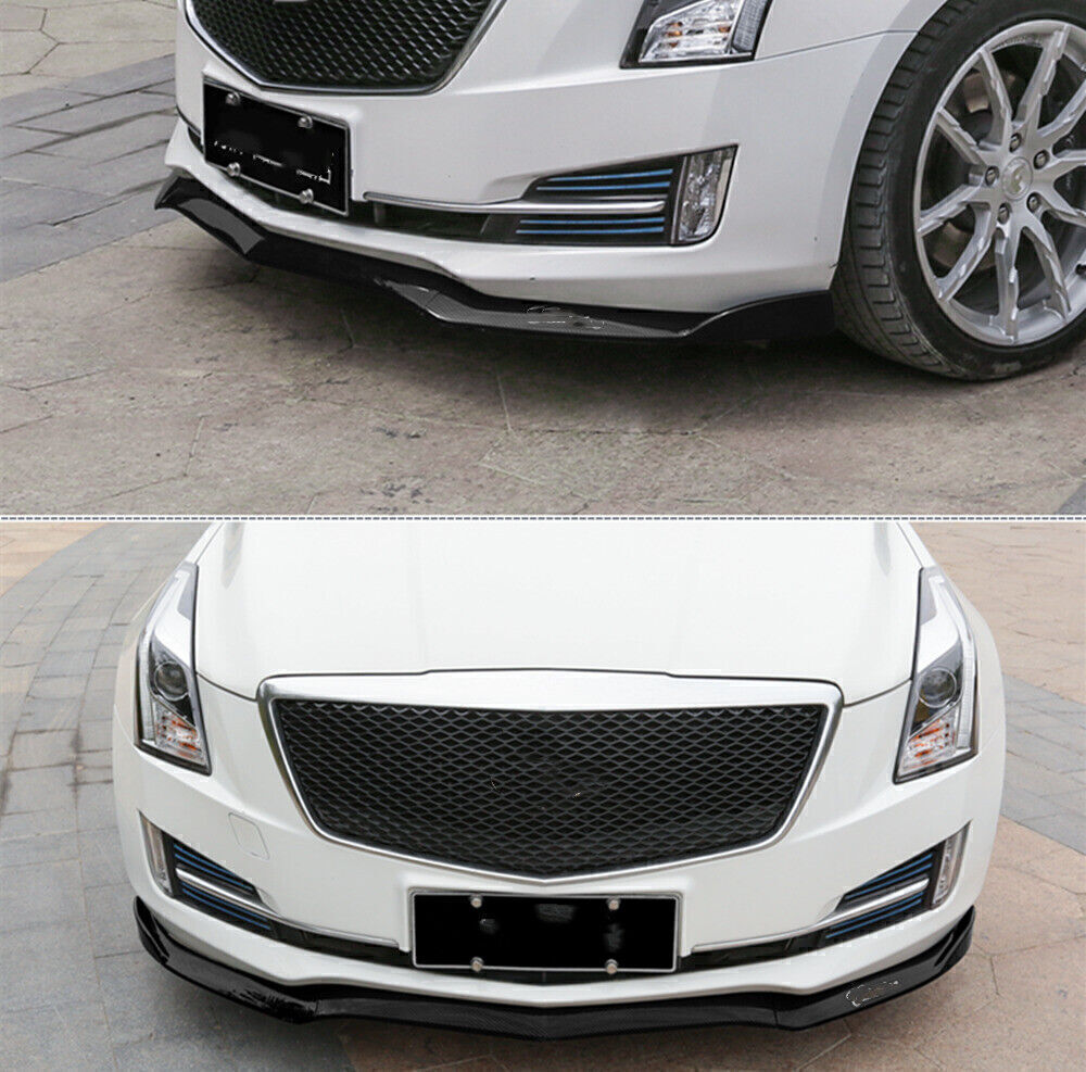 Front Bumper Lip Spoiler Splitter For Cadillac ATS 2015 2016-2018 Glossy Black