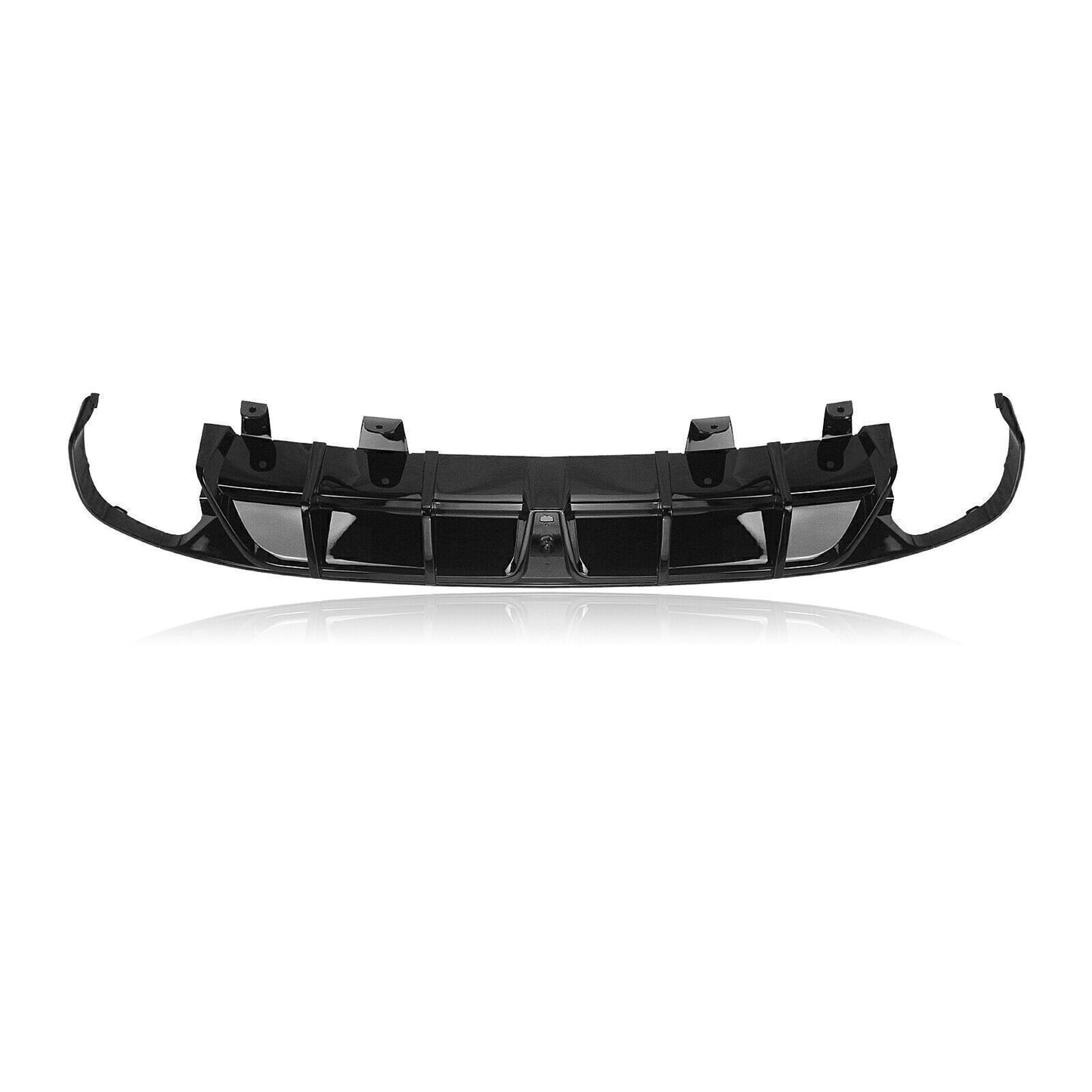 Black Rear Bumper Diffuser W/Light +Side Splitter Set For Honda Accord 2018-2022