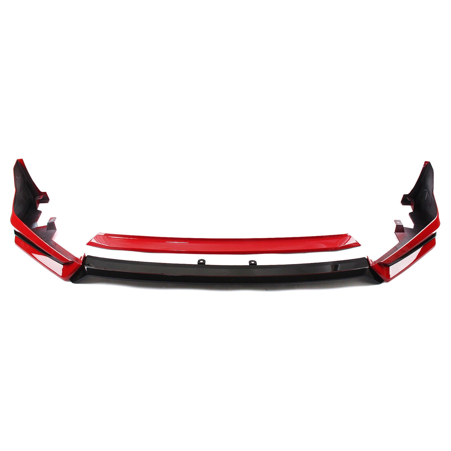 Car Front Bumper Spoiler Lip Side Cover Red For Honda Civic 11th 2022-2024 YOFER