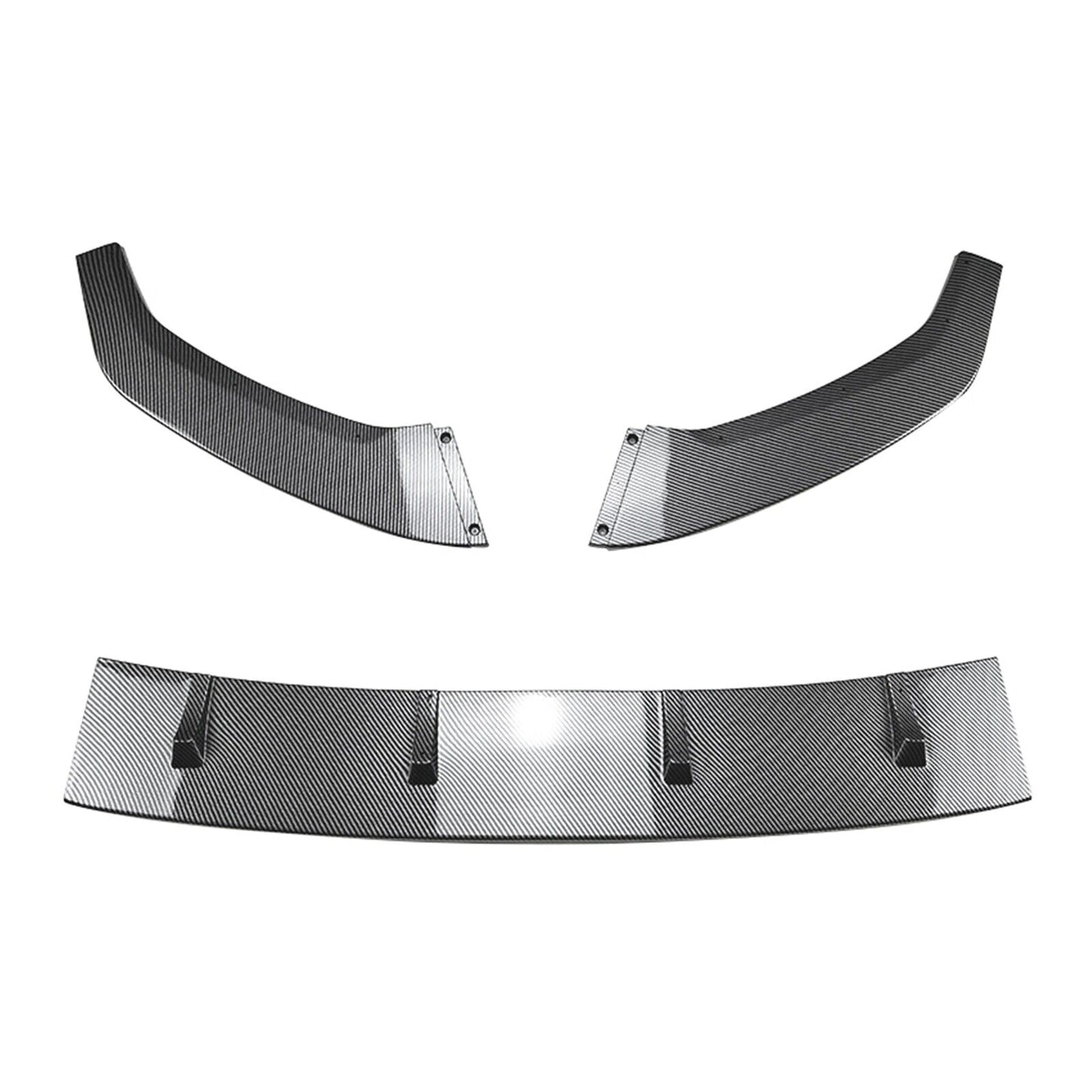 Front Bumper Splitter Lip Kit For Golf MK7.5 GTI R Rline 2017-2019 Carbon Look