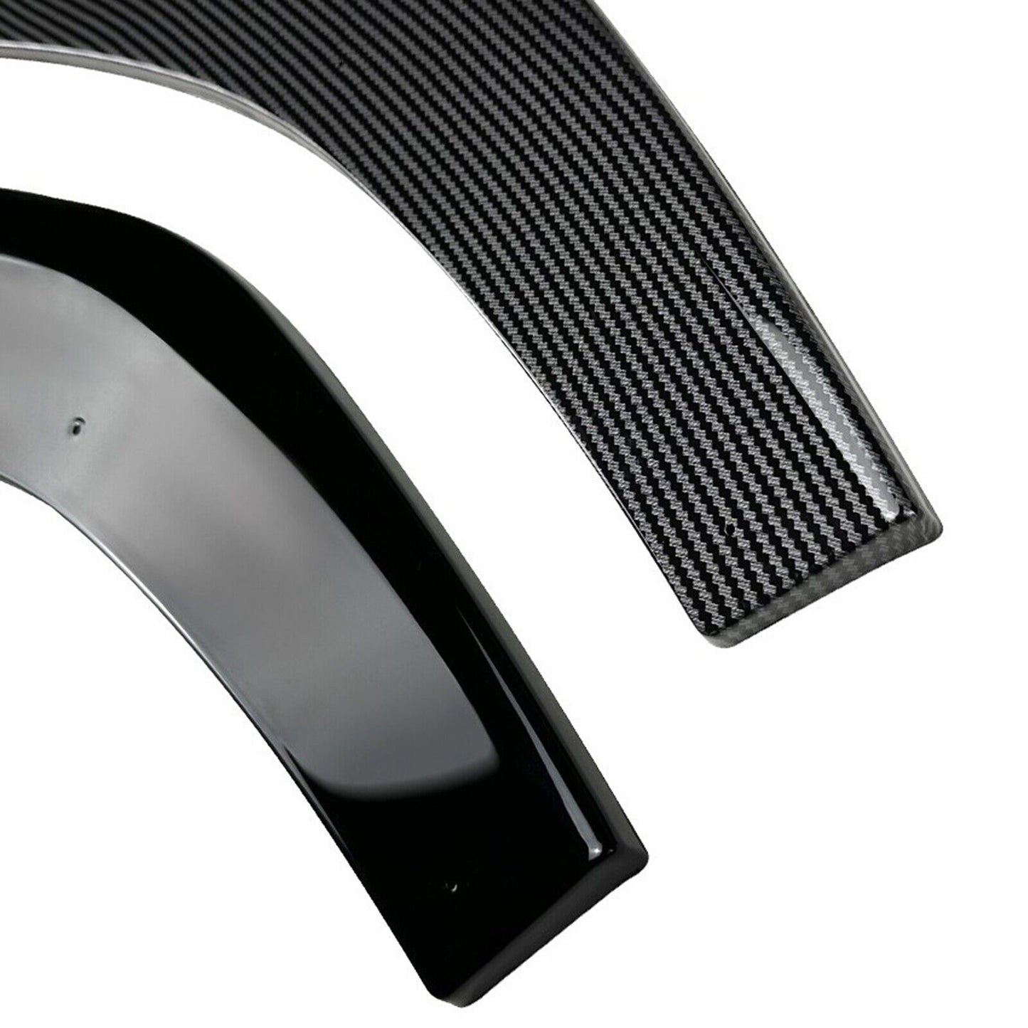 Front Bumper Spoiler Lip For VW Polo MK6 GTI 5Dr Hatchback 2019-2022 Carbon Look