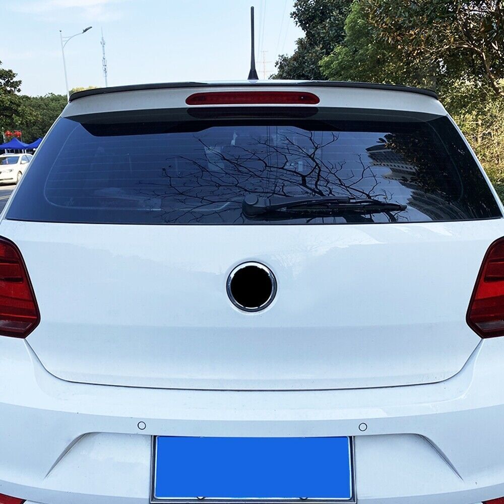 1Set Rear Spoiler Splitter For VW Volkswagen Polo Mk5 6R 6C 2011 2012-2017 Black