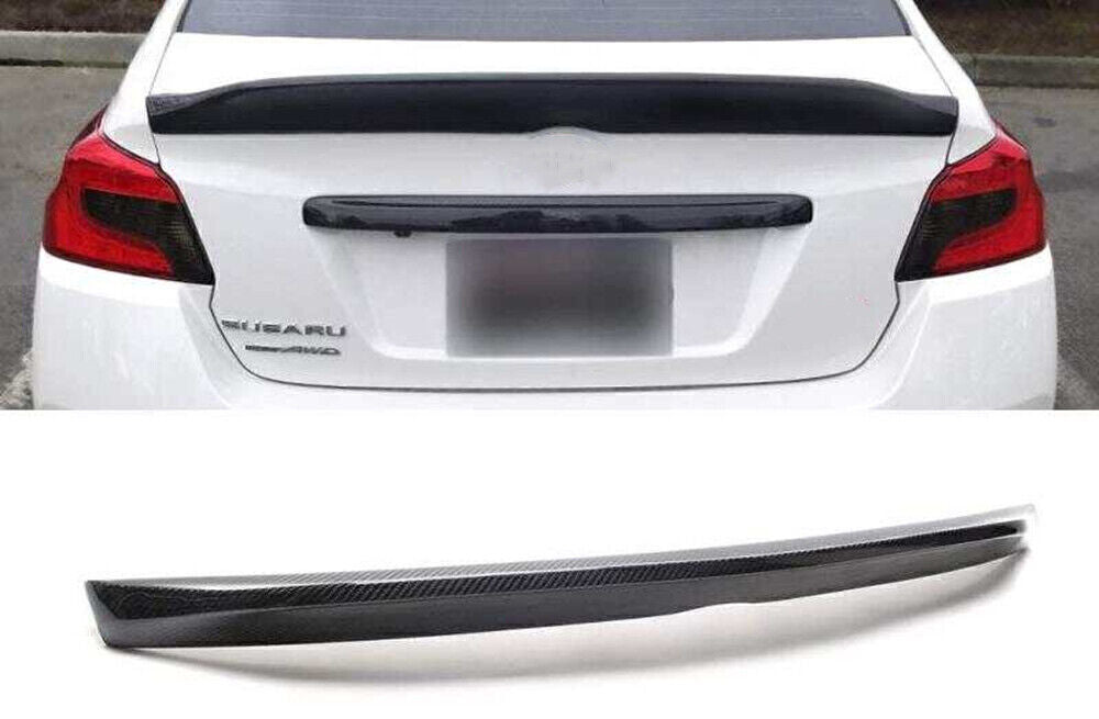 Carbon Fiber Rear Trunk Spoiler Wing Lip For Subaru WRX STI Sedan 4Dr 2015-2020