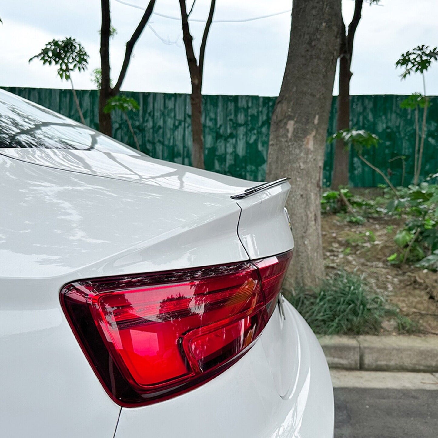 Rear Trunk Spoiler Lip Wing S Style For Audi A3 S3 8V Sedan 2014 2015-2020 Black