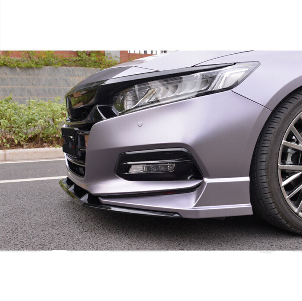 Car Front Bumper Spoiler Fog Light Trim Side Cover Silver For Honda Accord 2018+