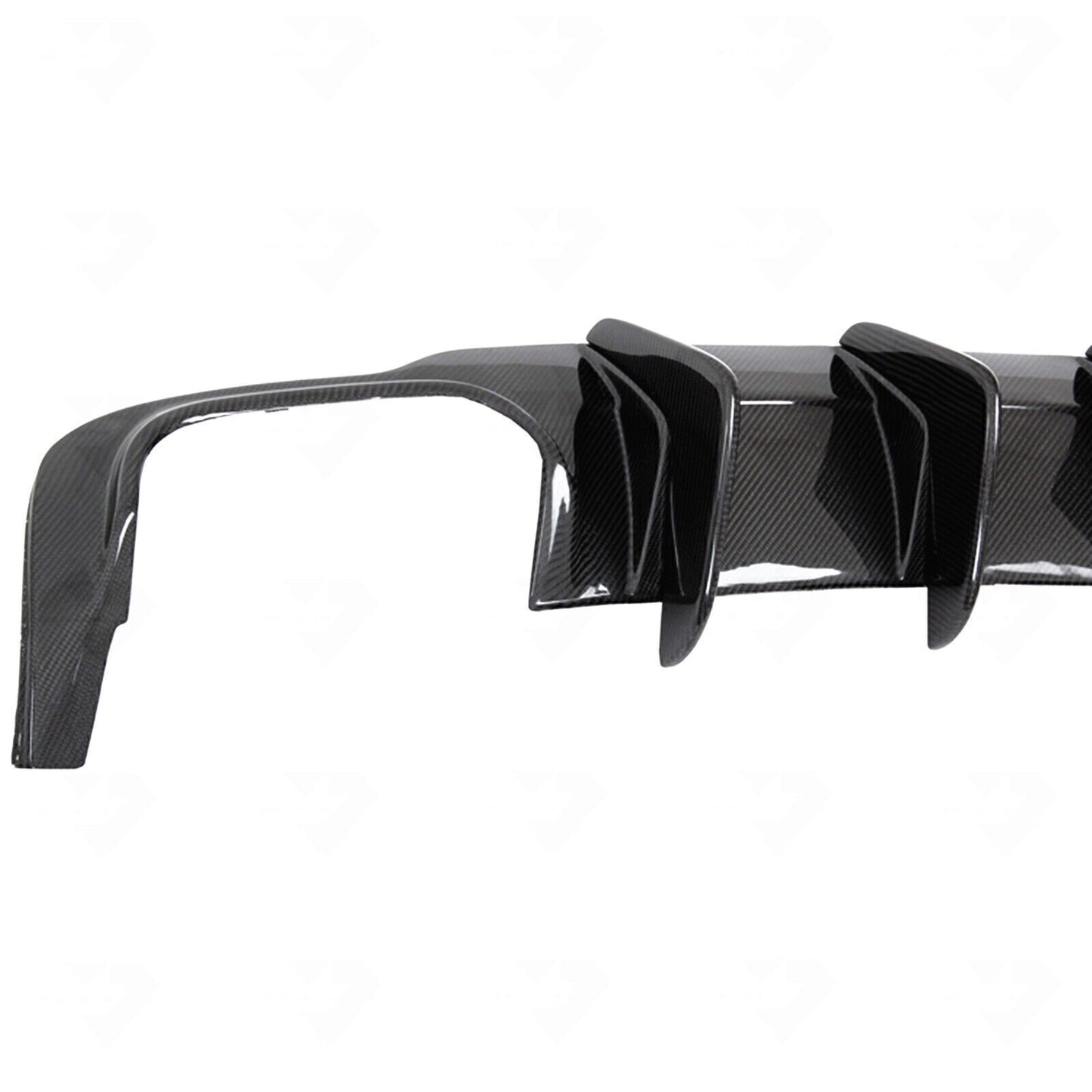Black Rear Bumper Diffuser For Benz C63 W204 AMG 2012 2013-2014 Carbon Fiber