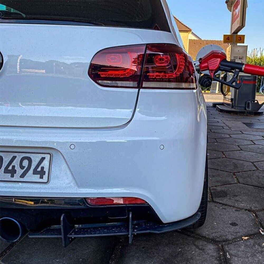 2x Rear Bumper Diffuser Spoiler For Volkswagen VW Golf 6 VI MK6 R 2012 2013-2014