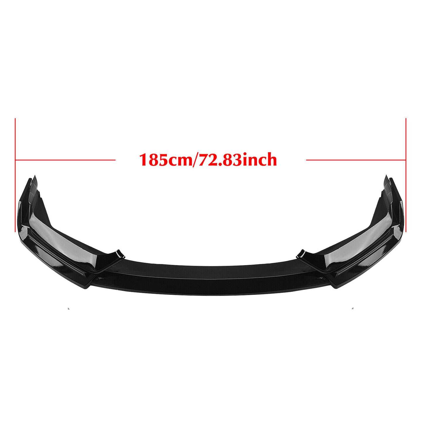 Front Bumper Spoiler Lip W/Light For Honda Civic SI 2/4 Door Hatchback 2017-2021