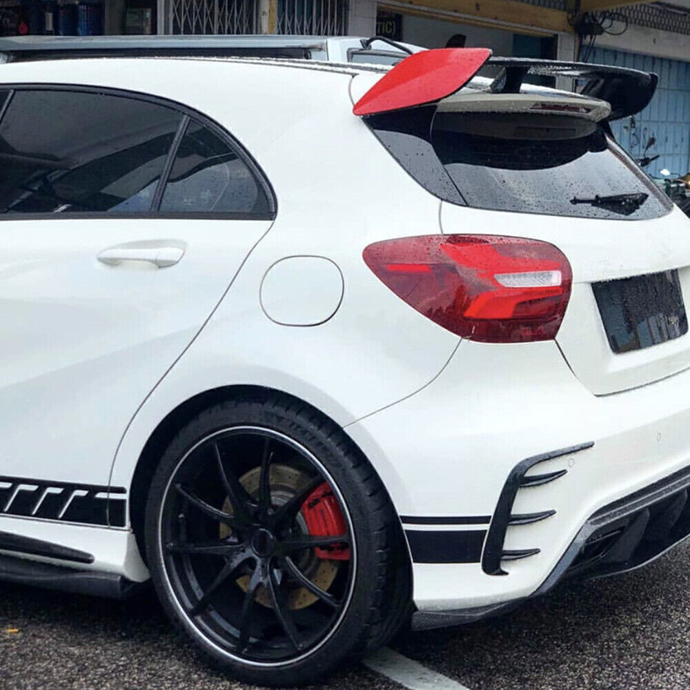 Rear Bumper Splitter Canard For Mercedes Benz W176 A200 A250 A260 A45 AMG BLK