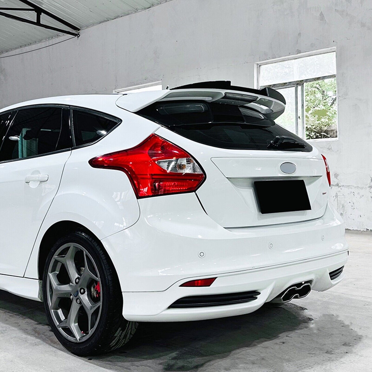 Car Rear Trunk Spoiler Wing For Focus MK3 ST-Line ST 2011-2017 Hatchback Carbon Fiber