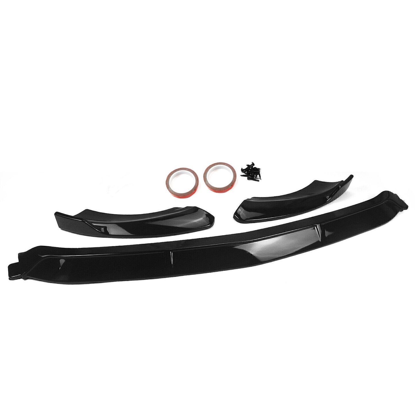 Gloss Black Front Bumper Spoiler Lip For Mercedes Benz E-Class W213 2021 Sport