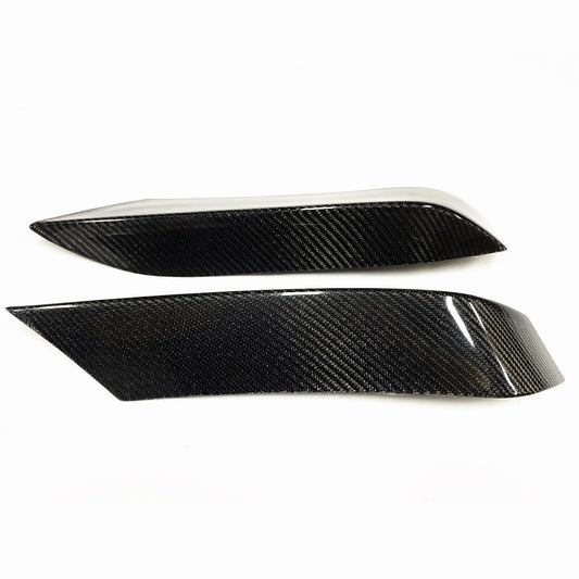 2x Carbon Front Bumper Side Splitter For BMW F80 M3 F82 F83 M4 2015 2016-2020