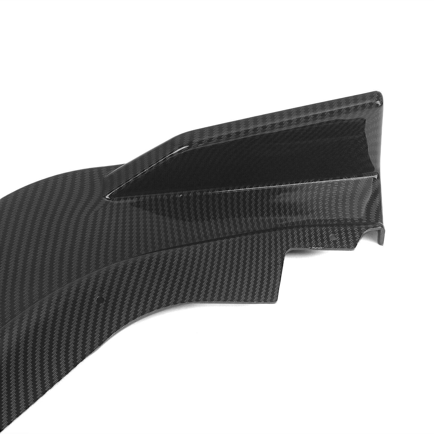 Front Bumper Spoiler Lip Kit For Infiniti Q60 2017-2022 Carbon Fiber Look New