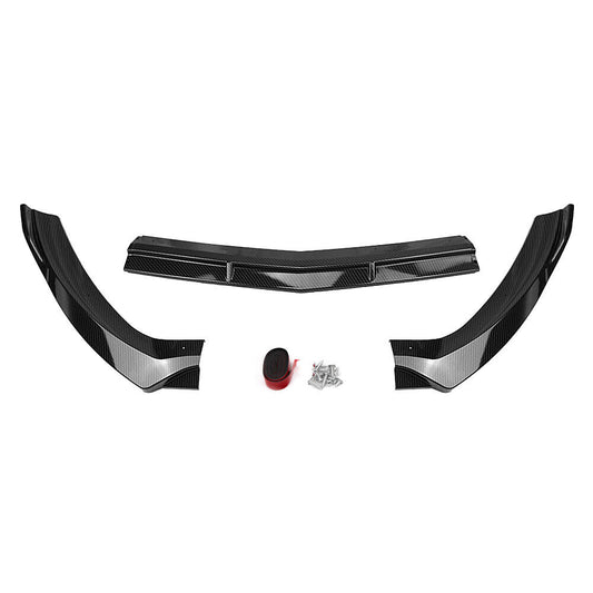 Black Car Front Bumper Spoiler Splitter Lip For Mercedes Benz CLA W117 2017-2018